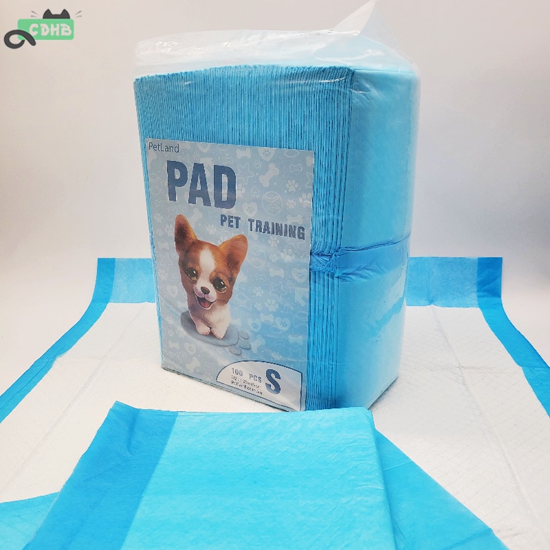 Customize paper card insert clear bag package for dog training pad 