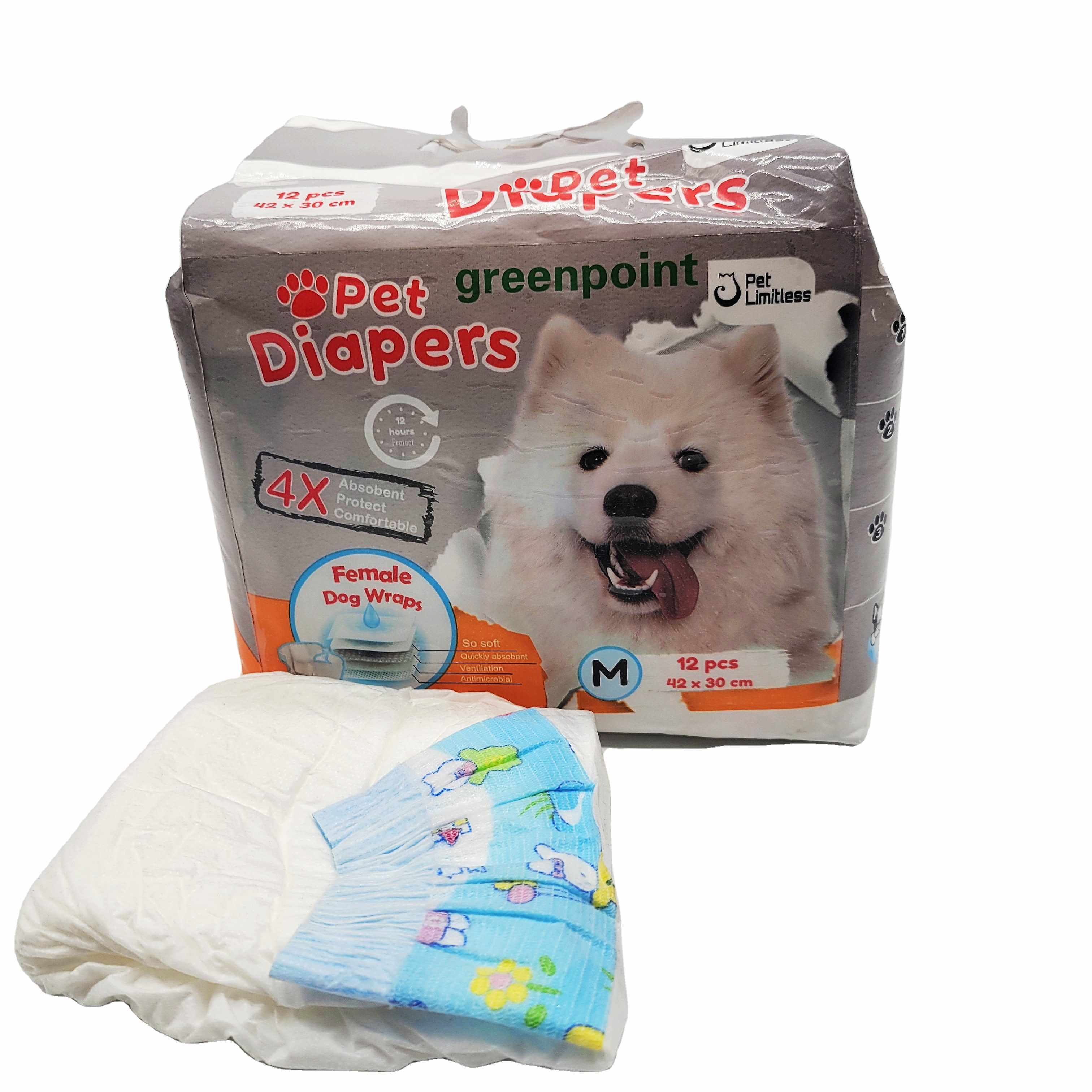 Color bag package disposable super absorbent dog diaper